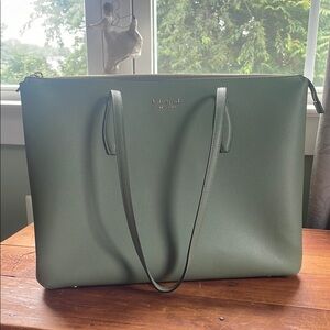 Kate Spade Sage Green Tote Like New!